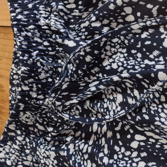 Rachel Zoe Blue & White Print Elastic Drawstring Waist Joggers Size XS - Picture 8 of 9